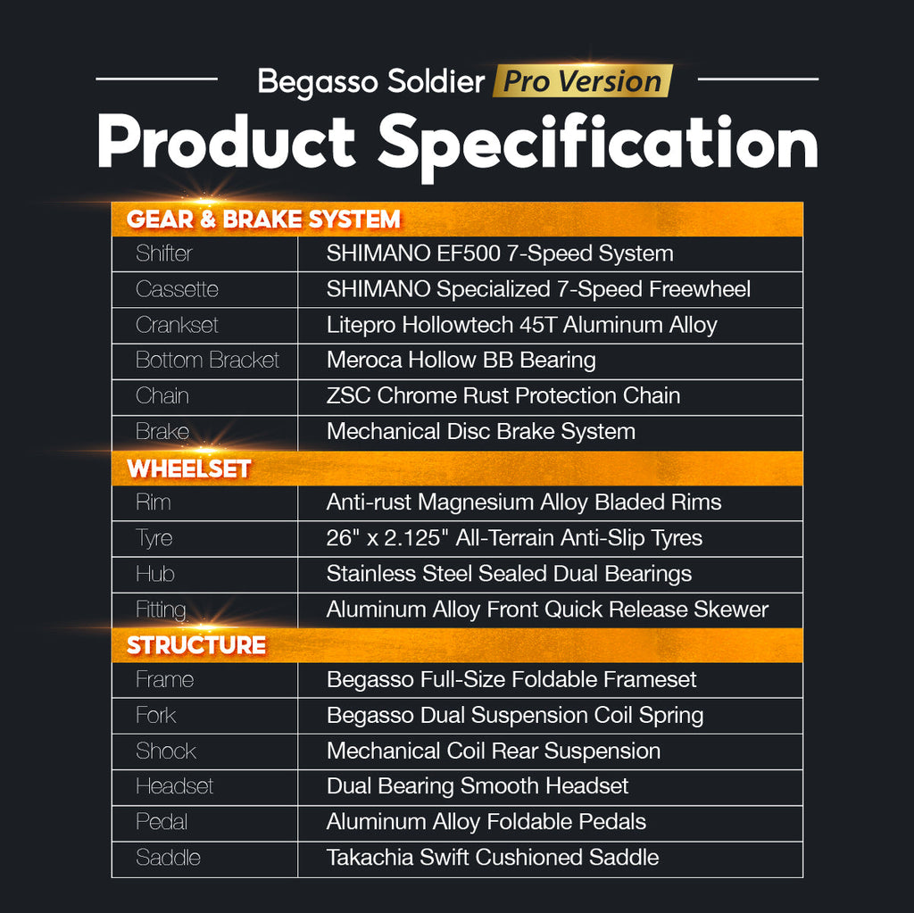 BEGASSO BGS480 SOLDIER PRO VERSION - (BLADE RIM)