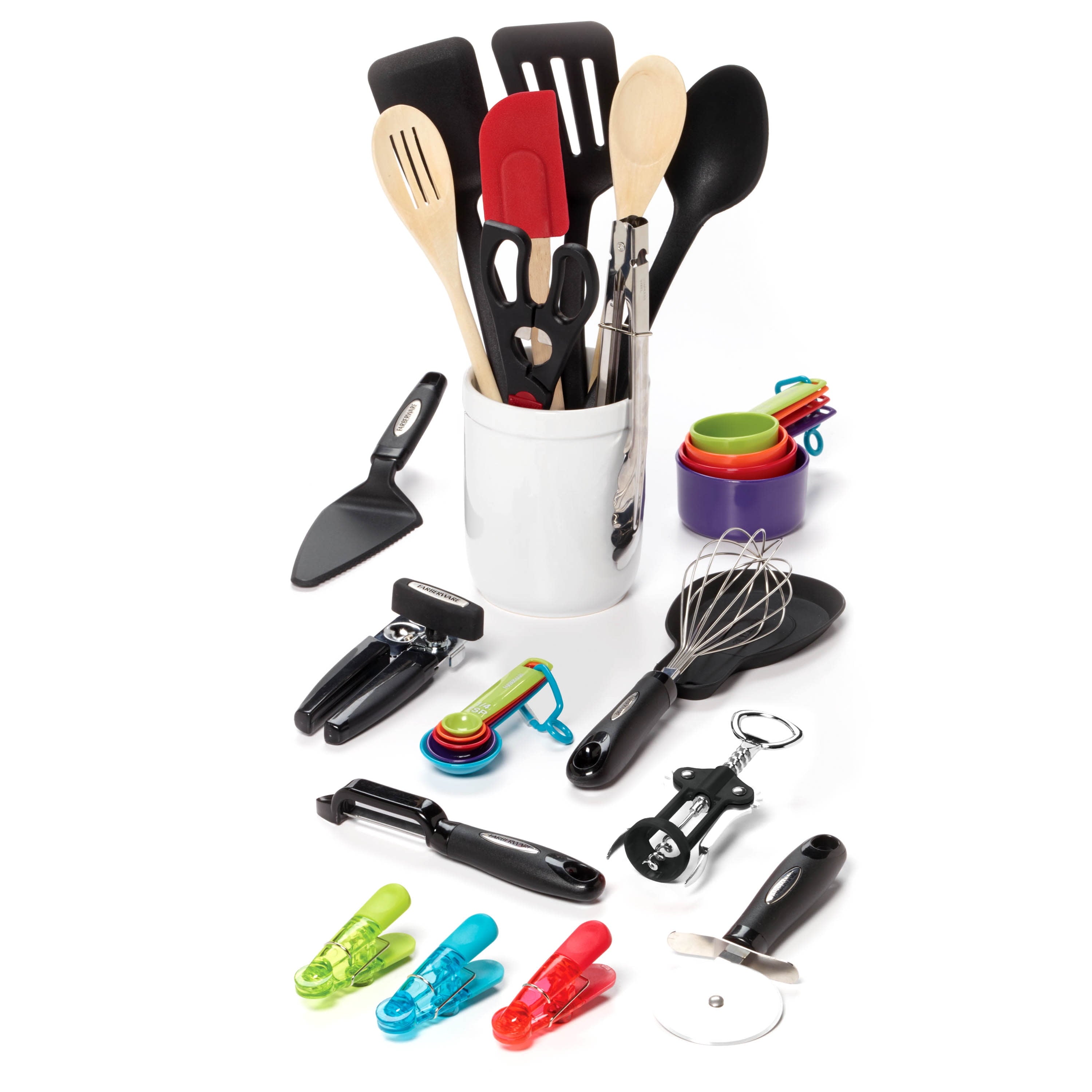 28-Piece Kitchen Utensil &amp; Gadget Set, Multicolor