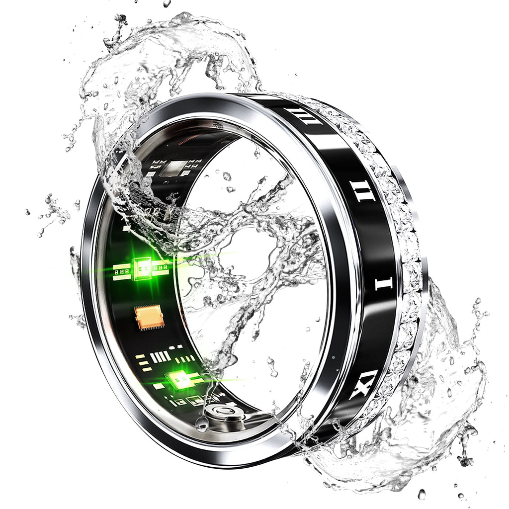 Fashion Ring, Black Silver, Size 10