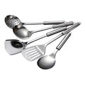 Hgehaz Silverware Set 5Pcs/Set Stainless Steel Kitchen Cooking Tools Utensil Set Spatula Spoon Scoop