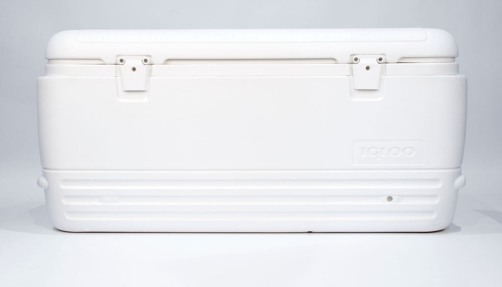 120 qt. Quick &amp; Cool Polar Ice Chest Cooler, White