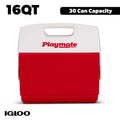 16 QT Playmate Elite Ice Chest Cooler,30 Can Capacity, Red