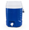 2 Gallon Sports Plastic Beverage Jug with Hooks, Blue
