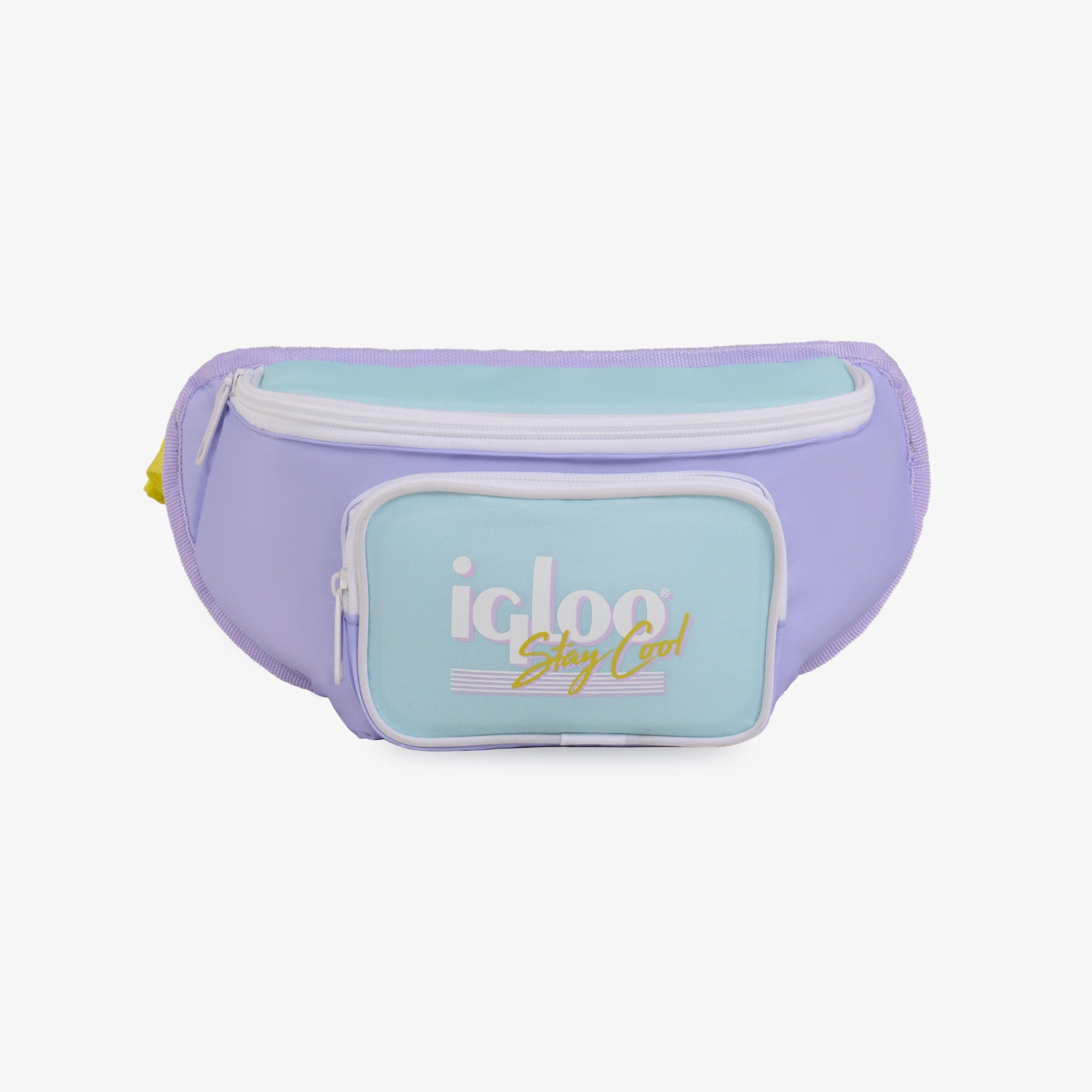 3 Can Capacity Retro Fanny Pack Cooler Bag, Lilac Purple