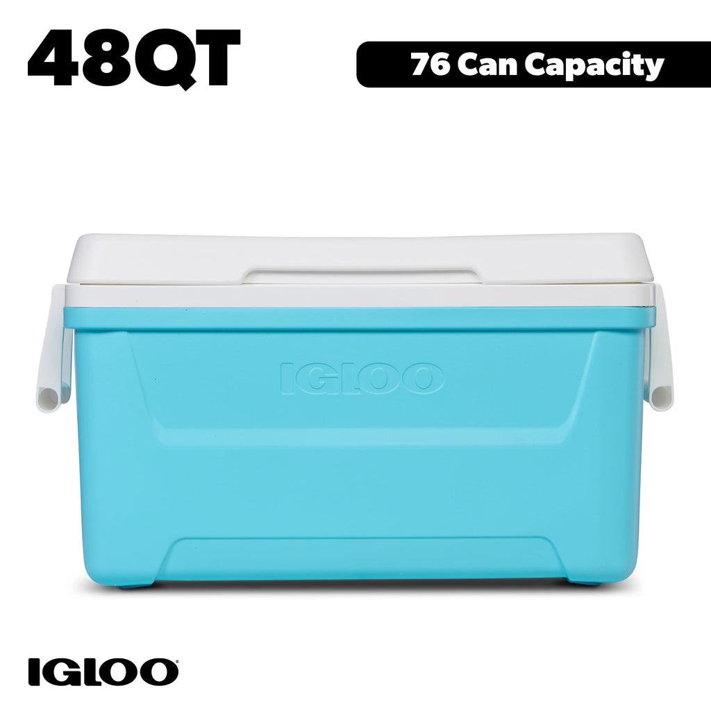 48 QT Laguna Hard Sided Ice Chest Cooler, Red