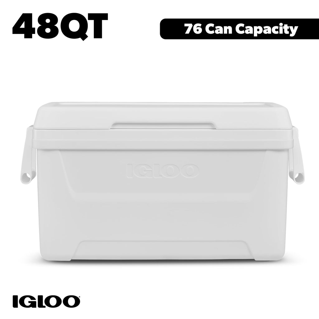 48 QT Laguna Hard Sided Ice Chest Cooler, Red