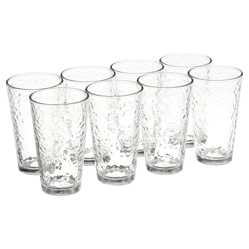 Vintage Frost Glass Drinkware Set, 16.2 oz, 8-Piece