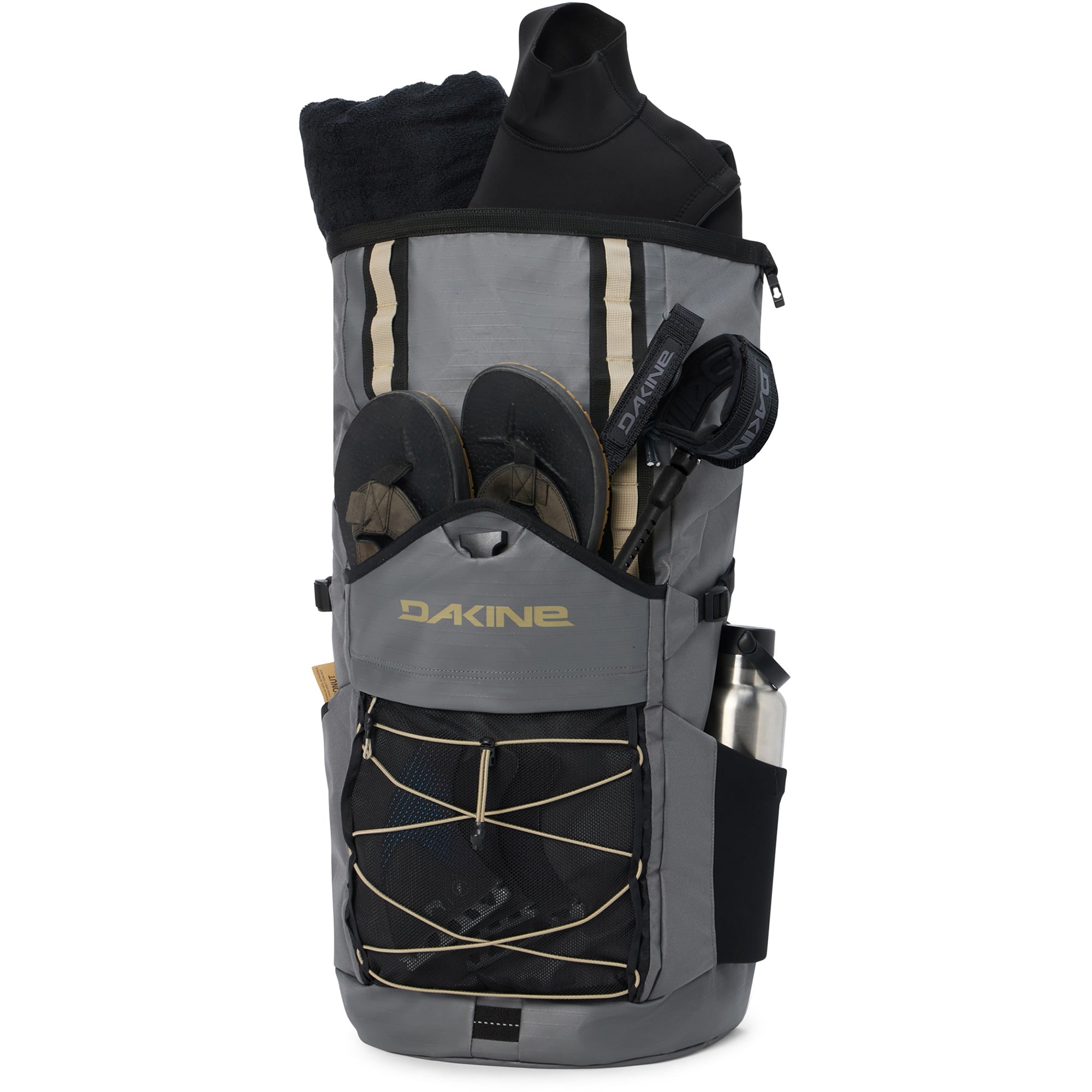 Dakine Mission Surf DLX Wet/Dry Rolltop Backpack 35L - Stone/Castlerock