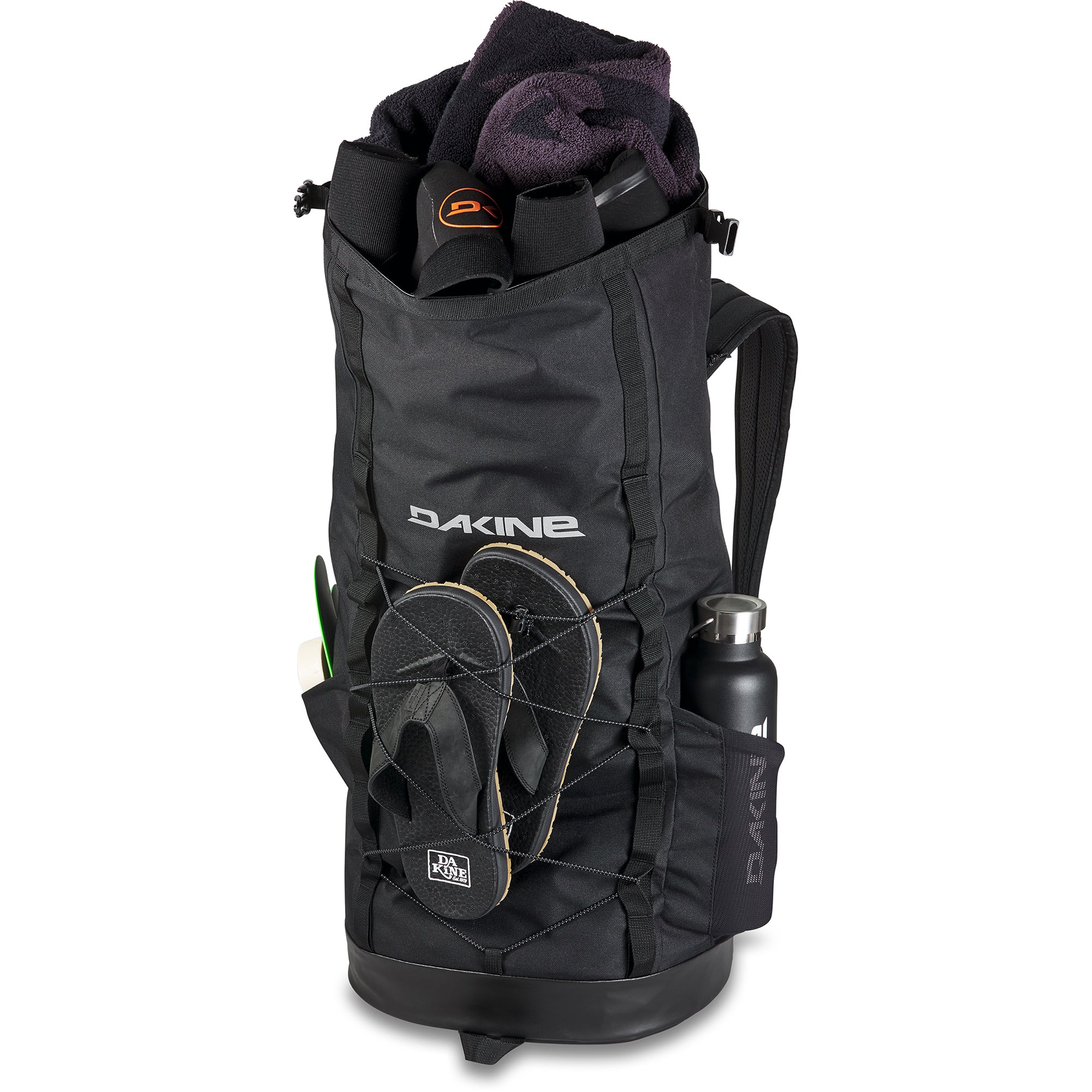 Dakine Mission Surf Wet/Dry Rolltop Backpack 35L - Black