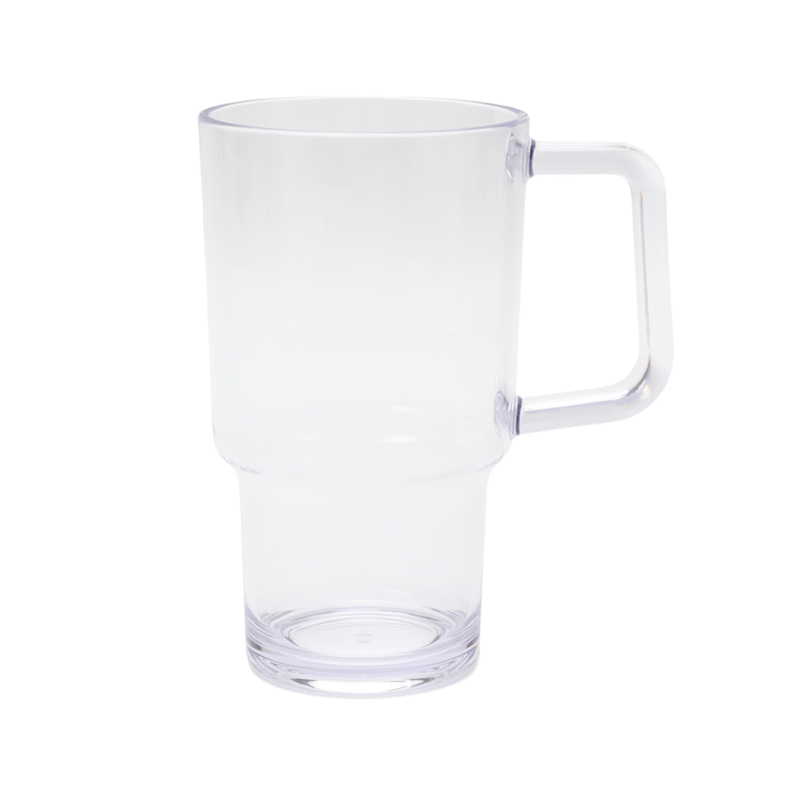 21-Ounce Acrylic Tumbler with Handle, Clear