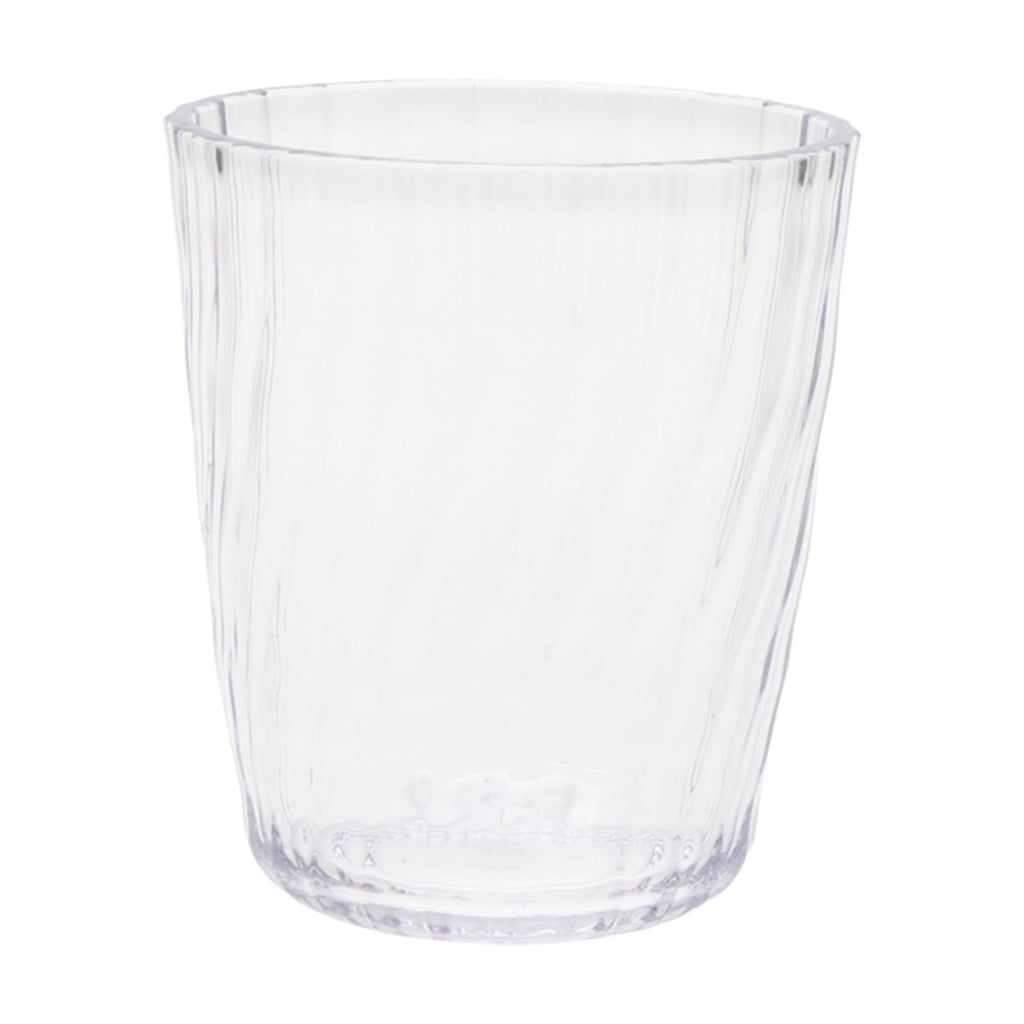 14-Ounce Acrylic Short Embossed Swirl Tumbler, Clear