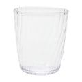 14-Ounce Acrylic Short Embossed Swirl Tumbler, Clear