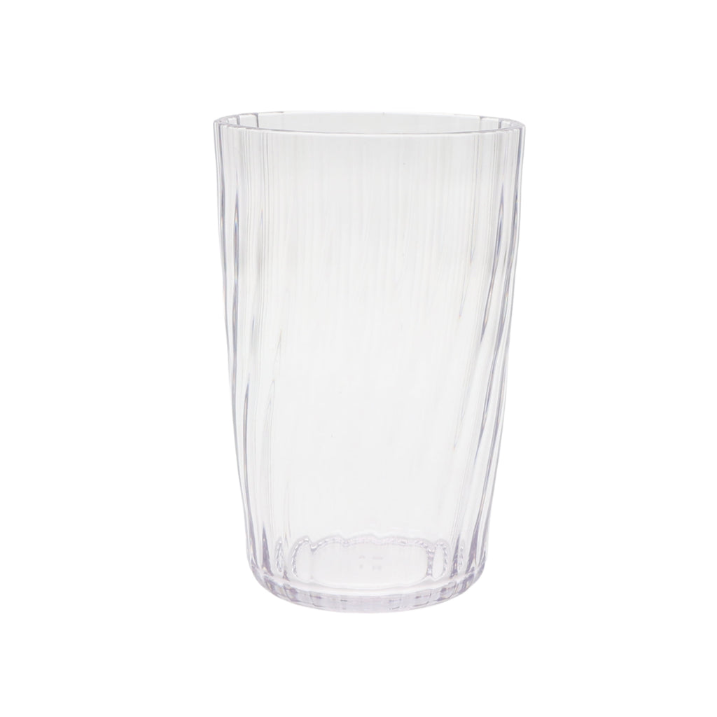 20-Ounce Acrylic Tall Embossed Swirl Tumbler, Clear