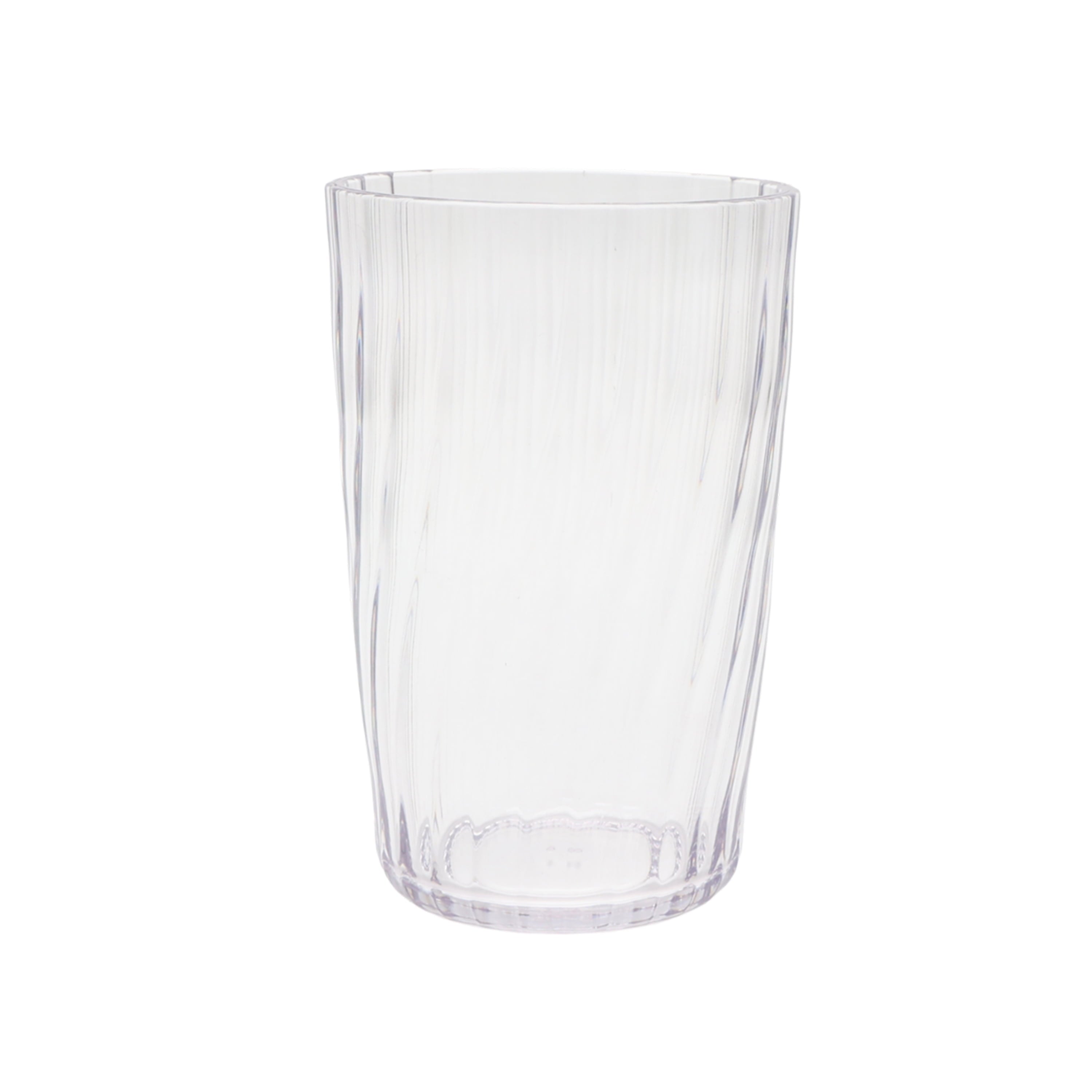 20-Ounce Acrylic Tall Embossed Swirl Tumbler, Clear