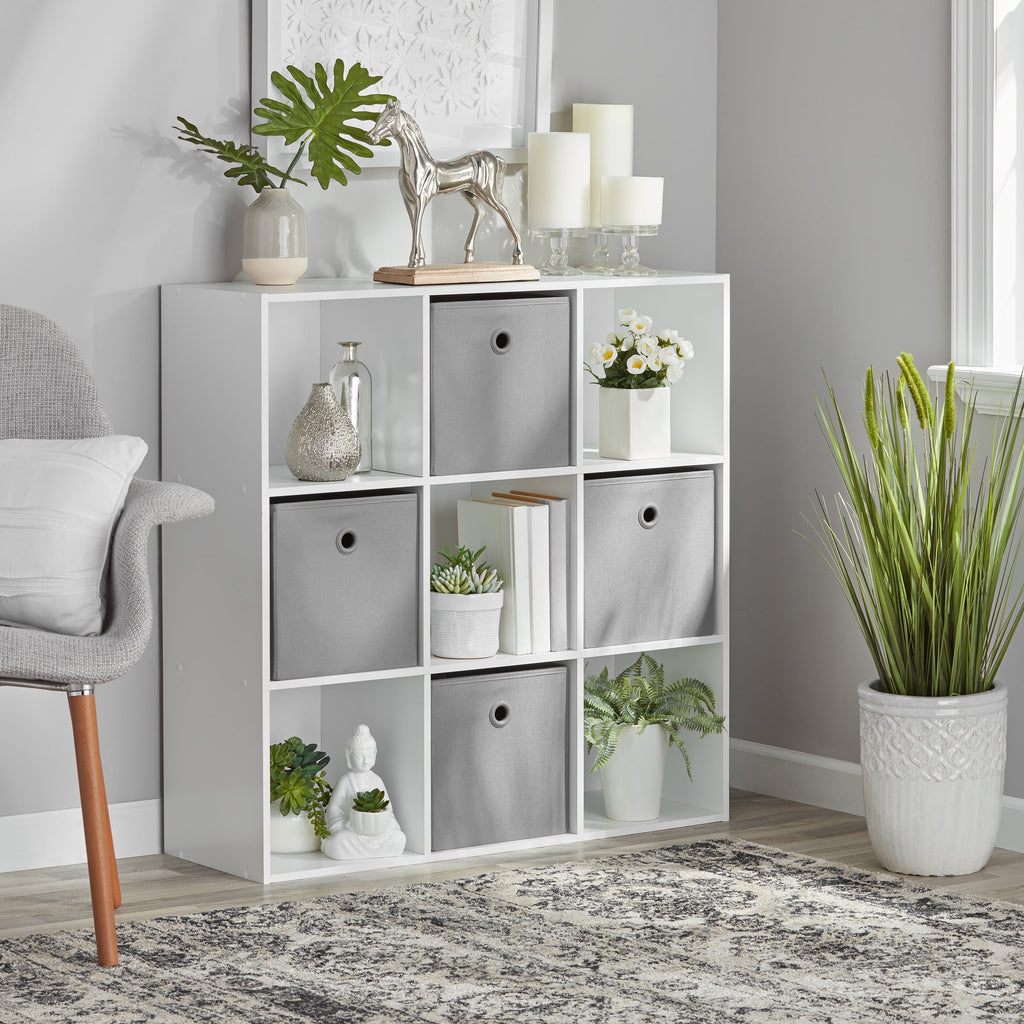 9 Cube Storage Organizer, White