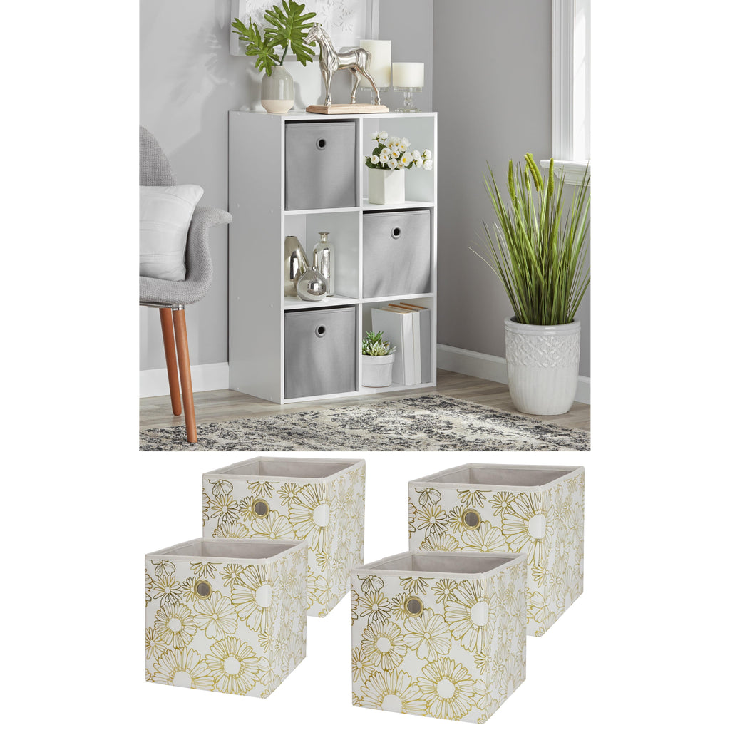 6 Cube Storage Organizer, White