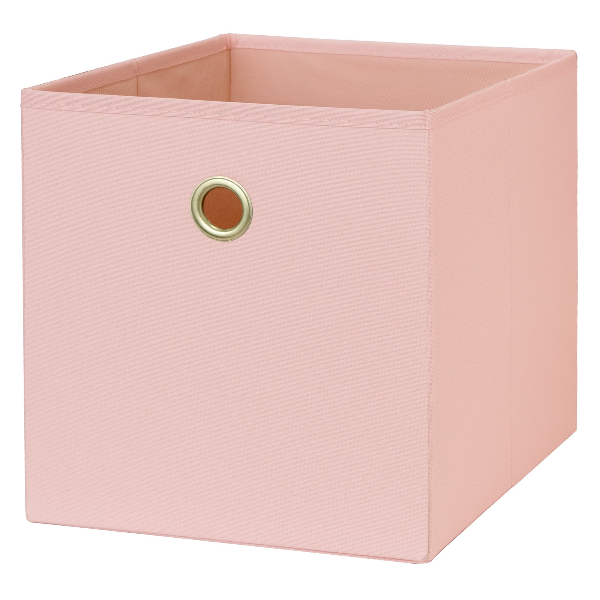 Collapsible Fabric Cube Storage Bin, Rich Black