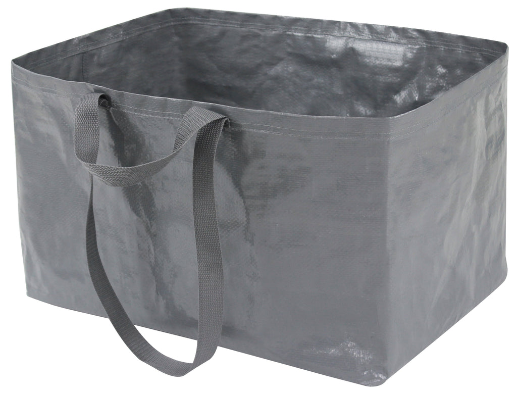 Heavy Duty Open Top Storage Bag, Grey, 19 Gallon