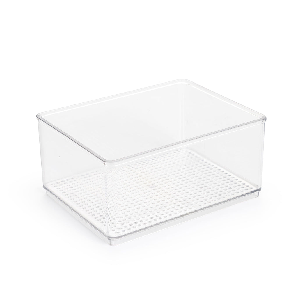 Clear Plastic Organizer Bin for Bathroom