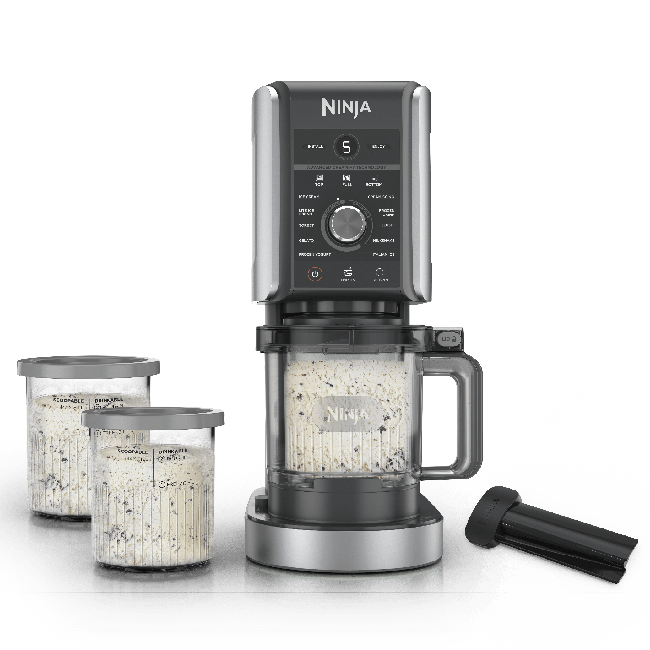 Ninja CREAMi Deluxe Ice Cream Maker Pint Bundle