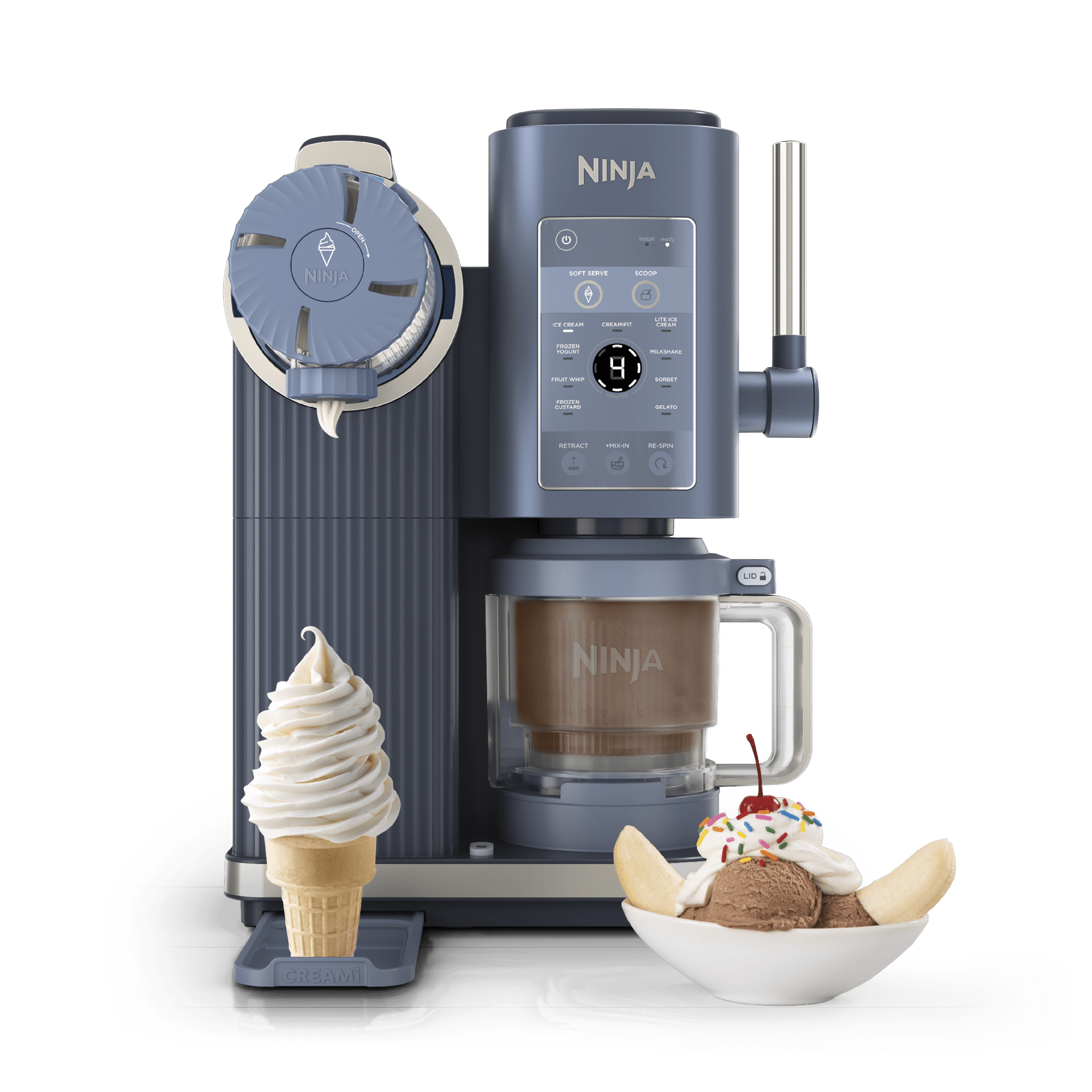 Ninja CREAMi Scoop & Swirl Soft Serve Ice Cream Machine