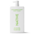 Body Wash, Cucumber &amp; Mint, Sulfate Free, Naturally Derived Ingredients, 24hr Freshness, for Women &amp; Men, 36 fl oz