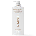 Moisturizing Body Wash, Cocoa Butter &amp; Vanilla, Sulfate Free, 24hr Moisturization with Shea Butter, for Women &amp; Men for Dry Skin, 22 fl oz