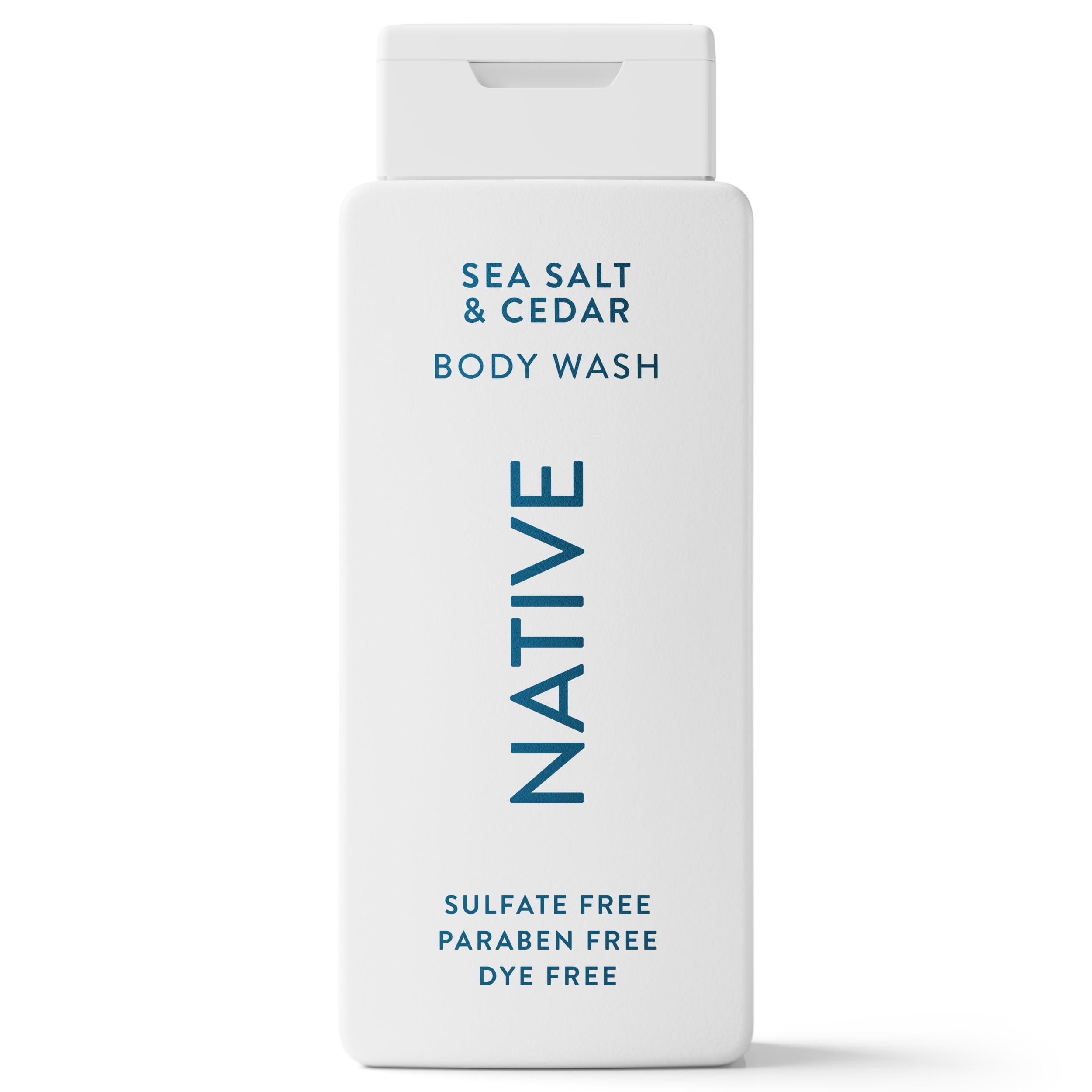 Body Wash, Sea Salt &amp; Cedar, Sulfate Free, Naturally Derived Ingredients, 24hr Freshness, for Women &amp; Men, 18 fl oz