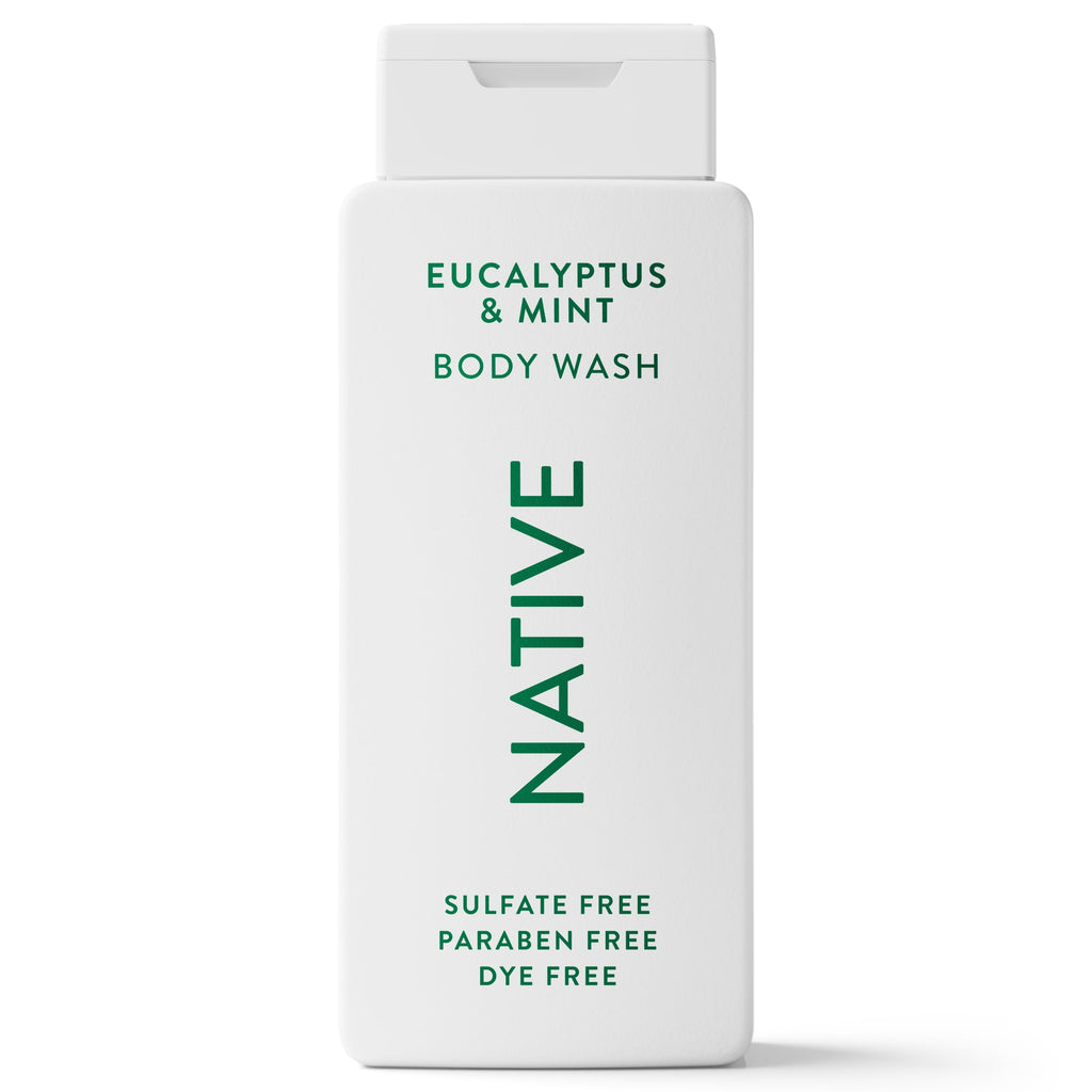 Body Wash, Eucalypts &amp; Mint, Sulfate Free, Naturally Derived Ingredients, 24hr Freshness, for Women &amp; Men, 18fl oz