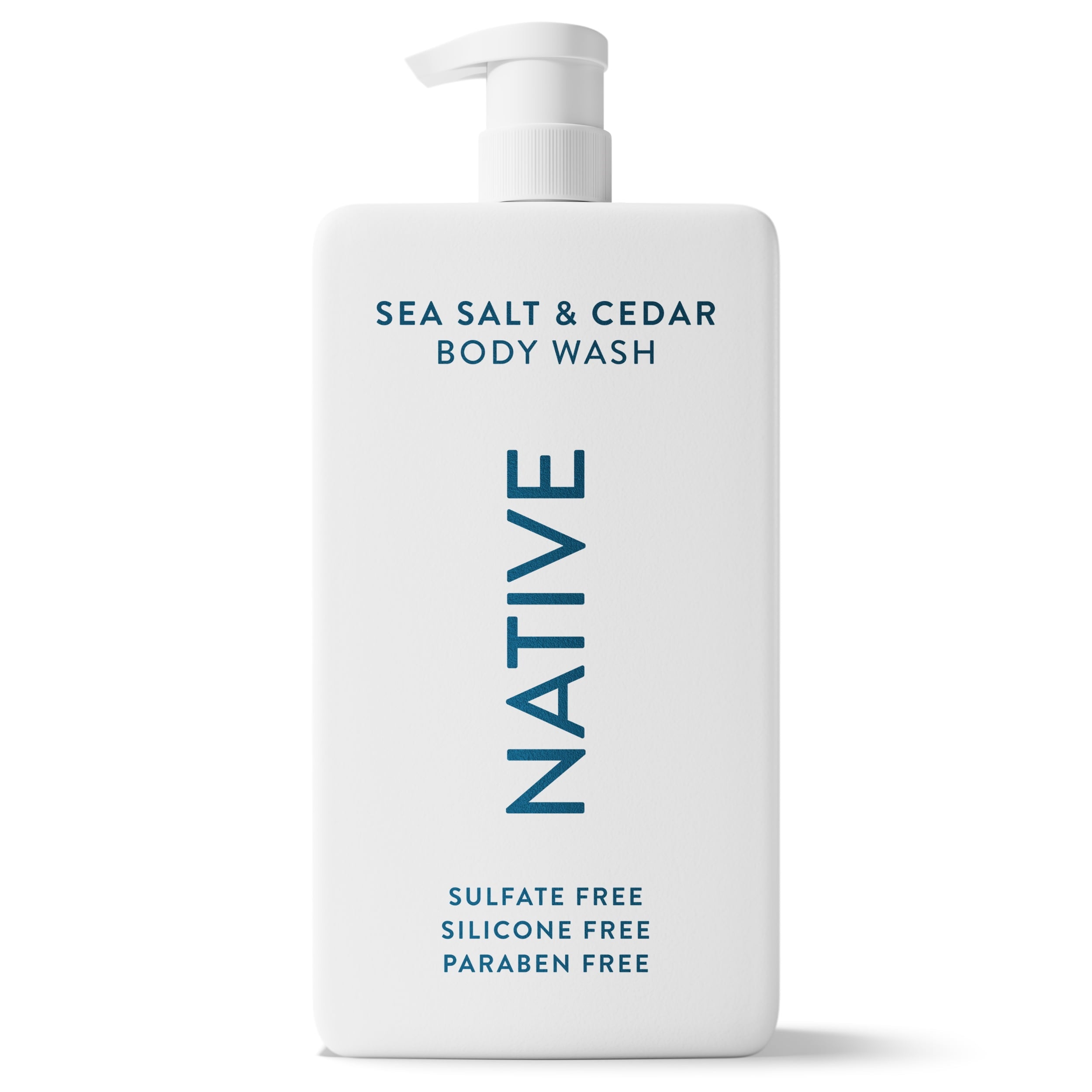 Body Wash, Sea Salt &amp; Cedar, Sulfate Free, Naturally Derived Ingredients, 24hr Freshness, for Women &amp; Men, 36 fl oz