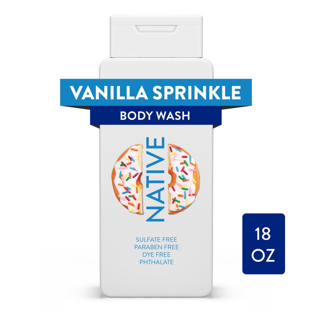 Dunkin' Body Wash for Women and Men, Vanilla Sprinkle, 18 oz