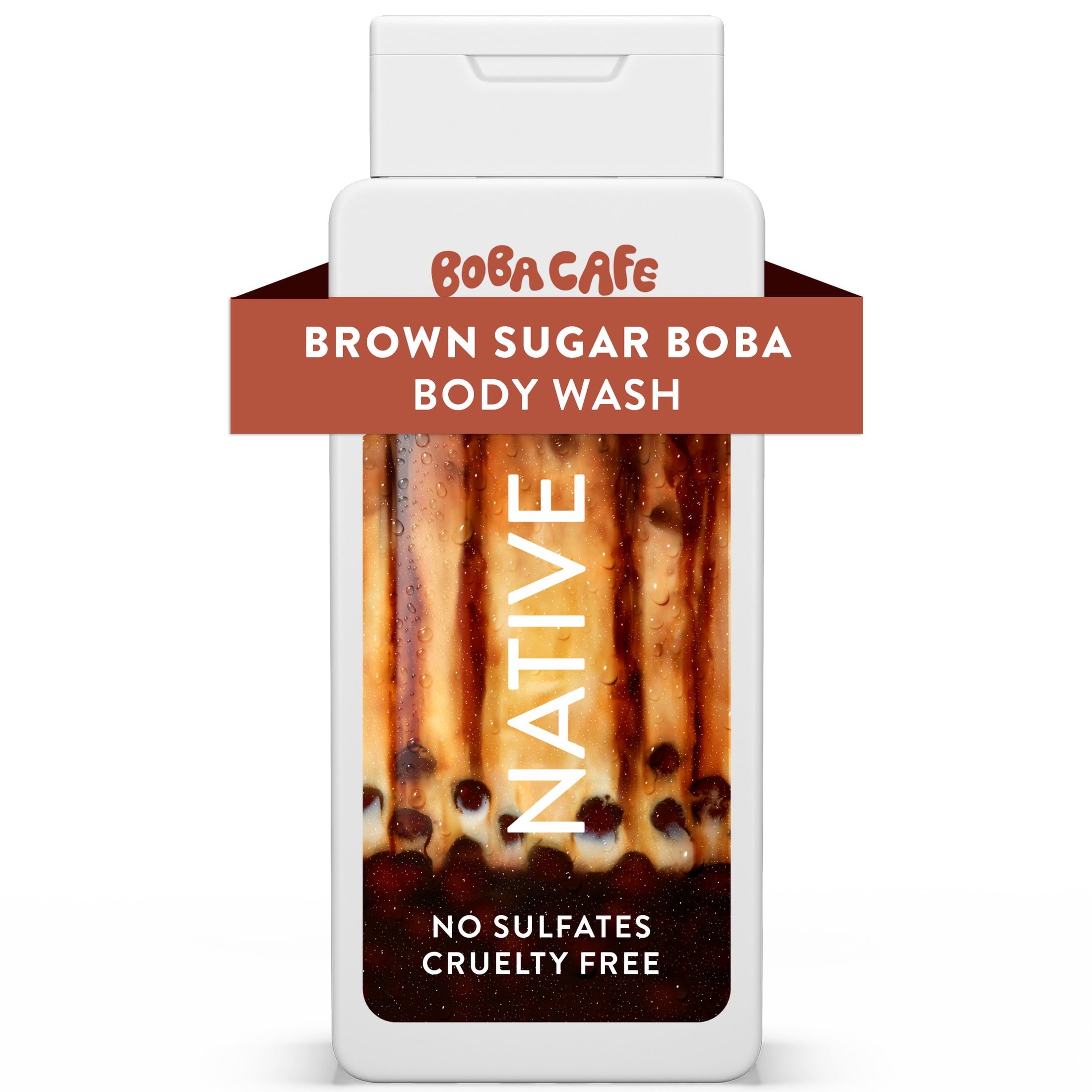 Body Wash, Limited Edition Coconut Ube, Sulfate Free Body Wash for Women &amp; Men, Boba Café, 18 fl oz