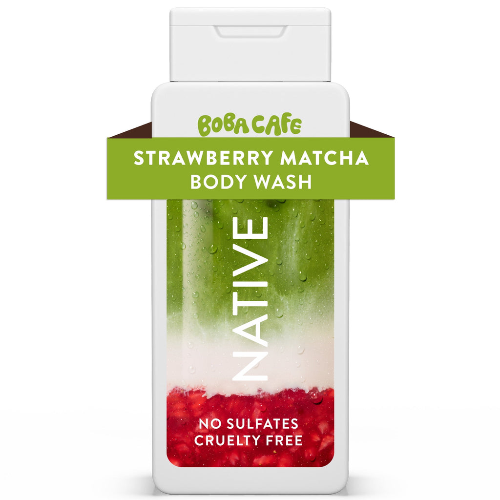 Body Wash, Limited Edition Berry Blossom Tea, Sulfate Free Body Wash for Women &amp; Men, Boba Café, 18 fl oz