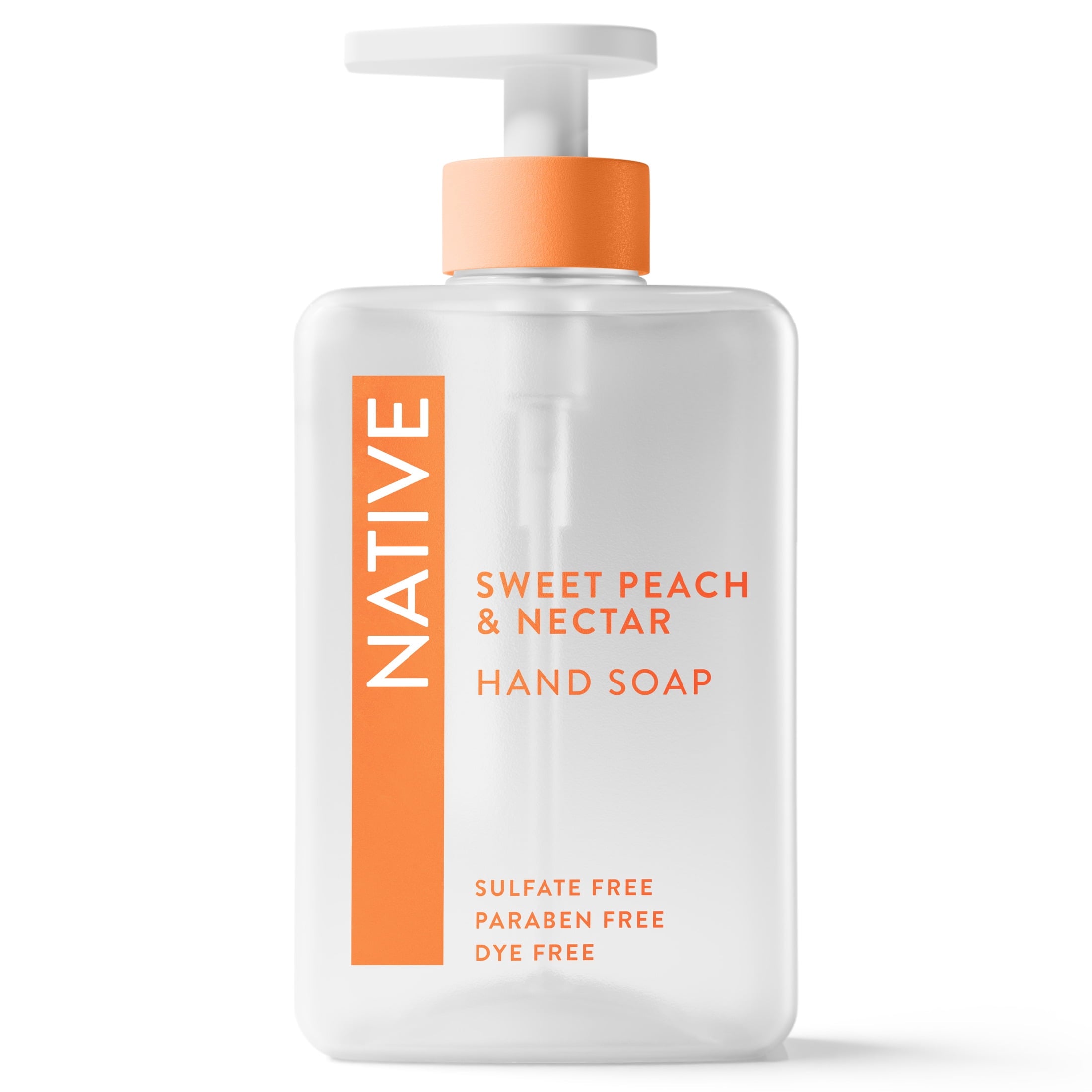Liquid Hand Soap, Sweet Peach &amp; Nectar, Non-drying, Naturally Derived Cleansers, Sulfate Free, 13 fl oz