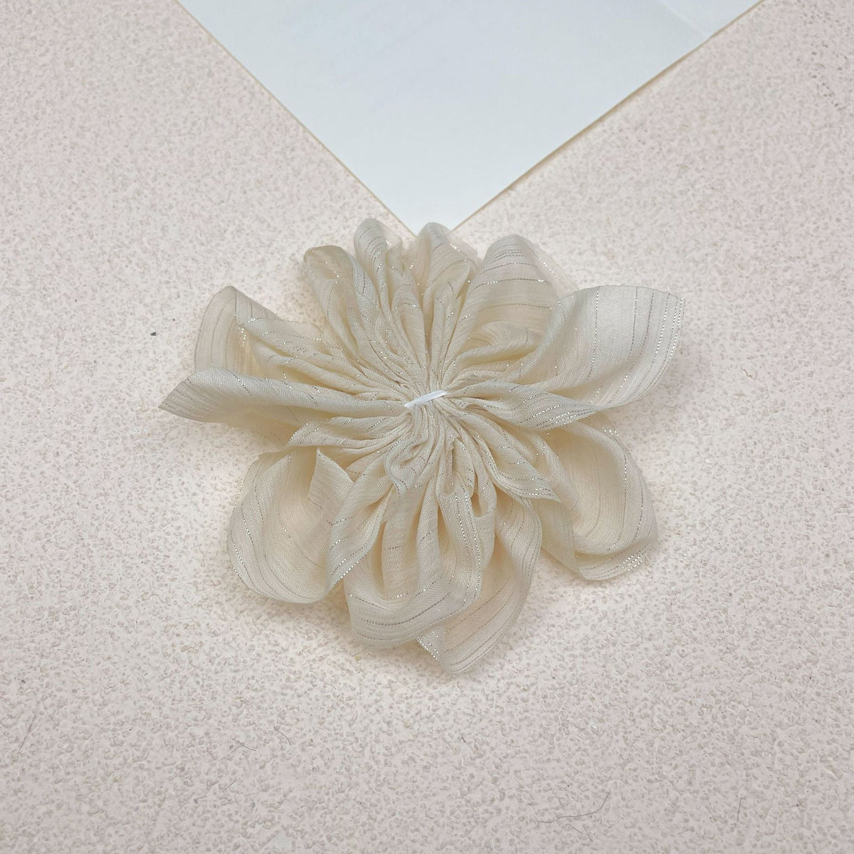 Glitter Mesh Flower Hair Clip