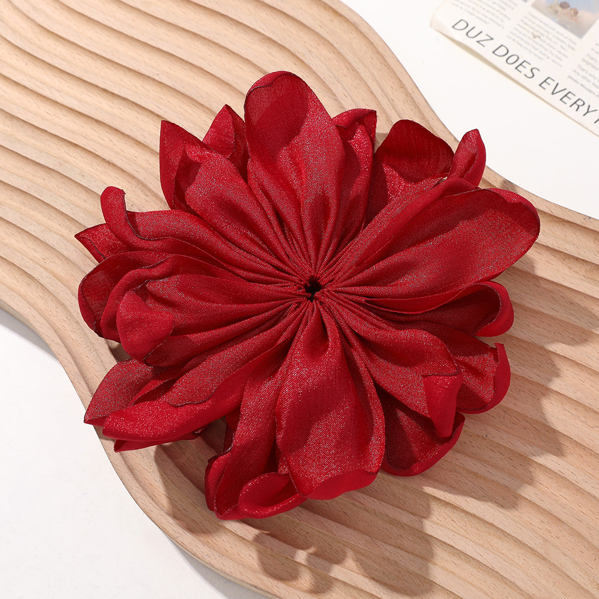 Layered Fabric Flower Hair Clip