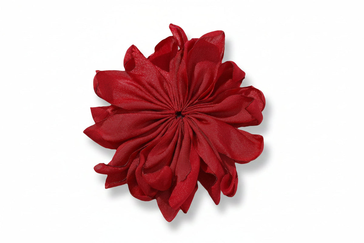 Layered Fabric Flower Hair Clip