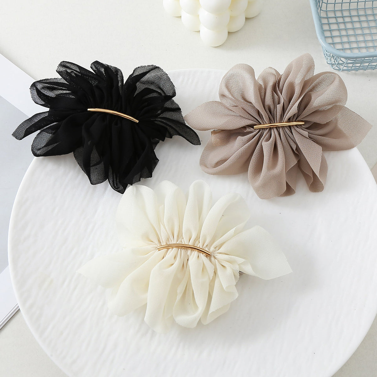 Chiffon Flower Hair Clip