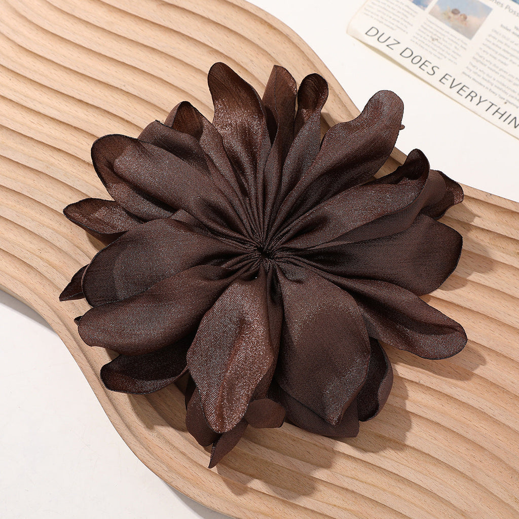 Layered Fabric Flower Hair Clip