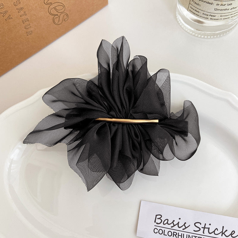 Layered Fabric Flower Hair Clip