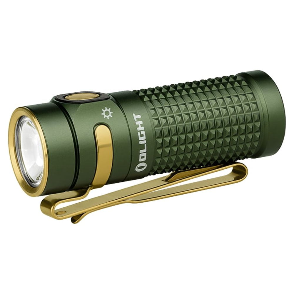 Baton4 Premium Edition EDC Flashlights 1300 Lumens with Type-C Charging Box, Powered by Battery, Small Bright Light IPX8 Waterproof for Emergencies, Outdoors (Orange)