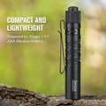 I3T Dual-Output Slim EDC LED Flashlight, Black