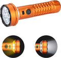 Orange Flashlight/Cozy Lamp, 5000 Lumens, Forward &amp; Reverse Lights