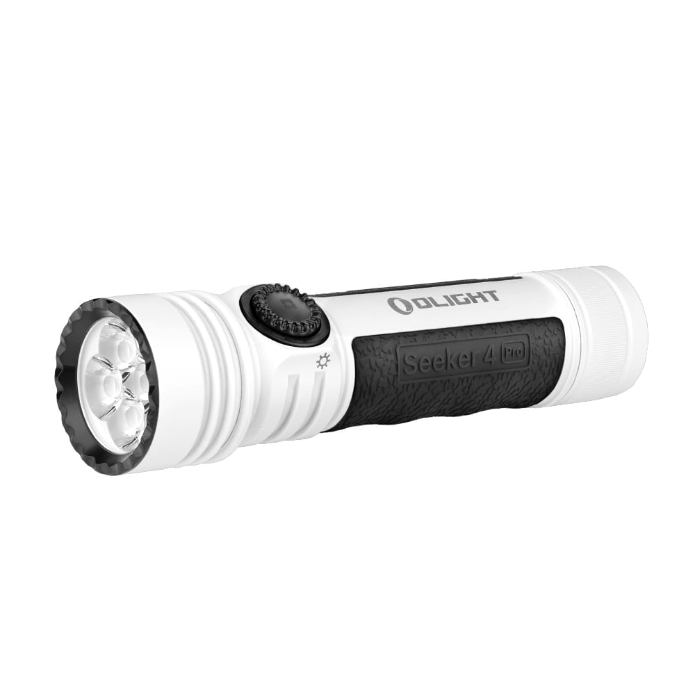 Seeker 4 Pro CW 4600 Lumens LED Rechargeable Flashlight, Black