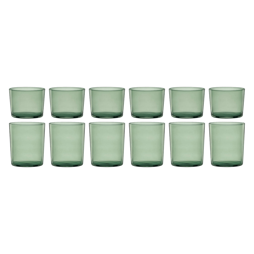 Entertain 365 12-Piece Clear Glass Stackables Drinkware Set