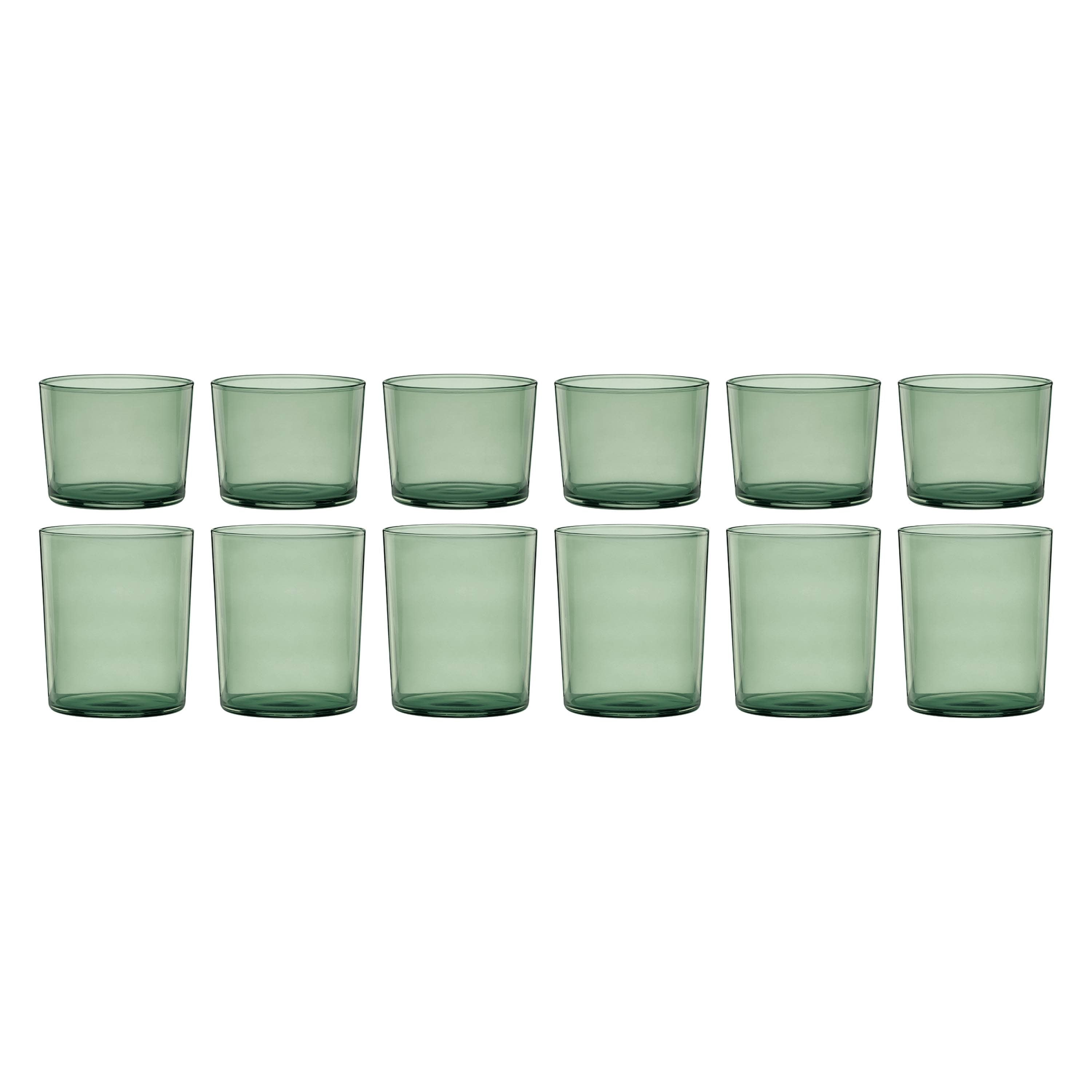 Entertain 365 12-Piece Clear Glass Stackables Drinkware Set