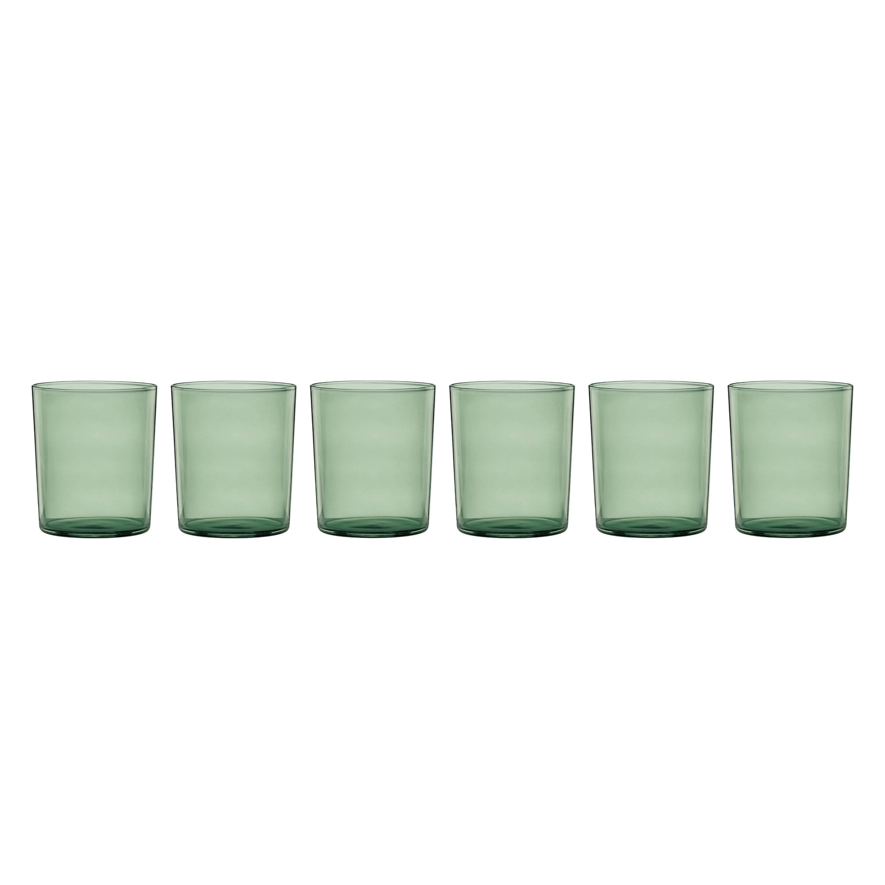 Entertain 365 16 oz Stackables Green Glasses (Set of 6)