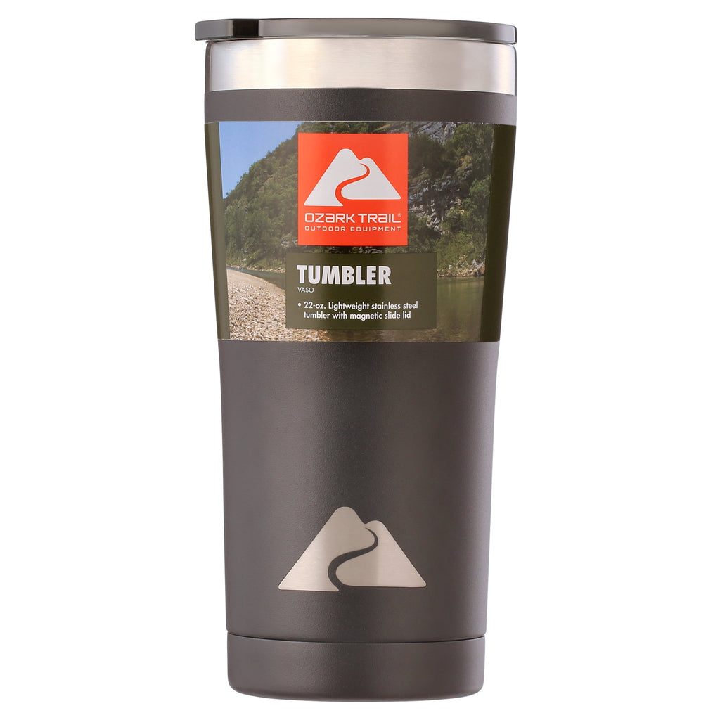 Ozark Trail 22 oz Stainless Steel Insulated Tumbler, Black