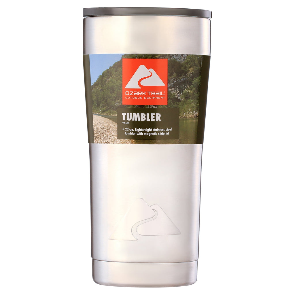 Ozark Trail 22 oz Stainless Steel Insulated Tumbler, Black