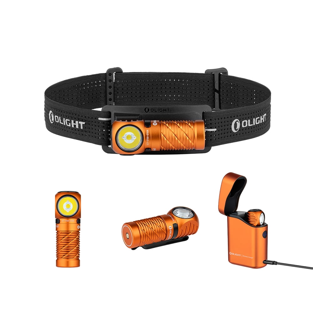 OLIGHT Perun 3 Mini Headlamp &amp; Flashlight with Red and White Light（Black）